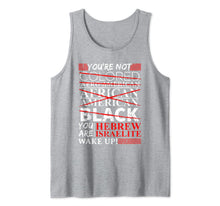 Load image into Gallery viewer, Hebrew Israelite Wake Up Israel Design Tank Top