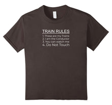 Load image into Gallery viewer, Train Rules - HO O G N Gauge Train Track T Shirt