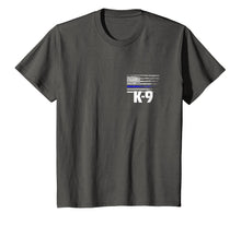 Load image into Gallery viewer, K-9 Police Officer USA Flag T-Shirt LEO Cops Law Enforcement