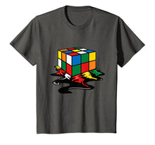 Load image into Gallery viewer, Melting Rubik Cube Shirt | Cool Online Rubik Solver Tee Gift