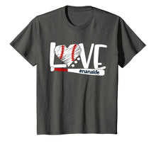 Load image into Gallery viewer, Love nanalife t-shirt baseball mom, baseball heart