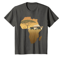 Load image into Gallery viewer, Africa T-Shirt Elephant Map Dad South Animal Big Five Safari