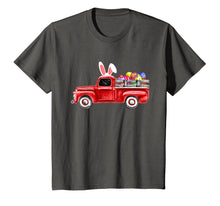 Load image into Gallery viewer, Red Old Truck Egg Hunting Easter Bunny Ear Headband Tshirt