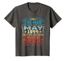 Load image into Gallery viewer, 75th Birthday Gifts T-Shirt Fun The Man Myth Legend May 1944