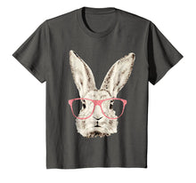 Load image into Gallery viewer, Cute Bunny Rabbit Pink Glasses Funny Hipster Easter Tshirt