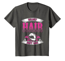 Load image into Gallery viewer, Biker Chick Shirt Motorcycle Helmet Hair Dont Care Pink
