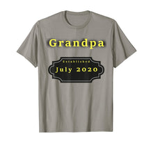 Load image into Gallery viewer, Grandpa - established July 2020 T-Shirt