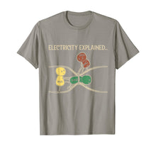 Load image into Gallery viewer, Electricity Explained Funny Ohm Volt Ampe Physics T-Shirt-99609