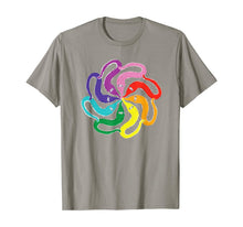 Load image into Gallery viewer, Funny Fuzzy Worm on a String Meme Rainbow Mandala T-Shirt