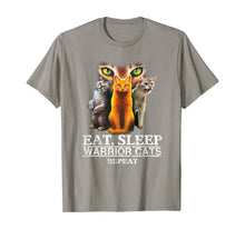 Load image into Gallery viewer, EAT SLEEP WARRIOR CATS REPEAT - CHRISTMAS GIFT FOR CAT LOVER T-Shirt