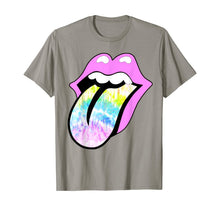 Load image into Gallery viewer, Lavender Rose Lips Tie Dye Tongue Out Pastel Spring T-Shirt-477390