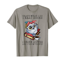 Load image into Gallery viewer, That's What I Do I Read Books I Drink Coffee Owl T-Shirt-105976