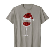 Load image into Gallery viewer, Wine Glasses Santa Hat Christmas Wine Lover T-Shirt
