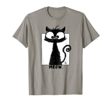 Load image into Gallery viewer, Cute Black Cat T-Shirt Kitty Lovers Big Face Black Cat Shirt