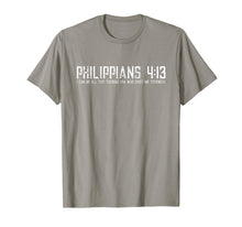Load image into Gallery viewer, Scripture Shirt Philippians 4:13 Bible Verse Religion Tshirt