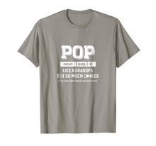 Load image into Gallery viewer, Pop Like A Grandpa Only Cooler Fathers Day Gift T-Shirt
