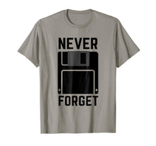 Load image into Gallery viewer, Never Forget Floppy Disk Vintage Tech Funny T-Shirt