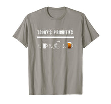 Load image into Gallery viewer, Today's Priorities Funny Mountain Bike TShirt men women gift