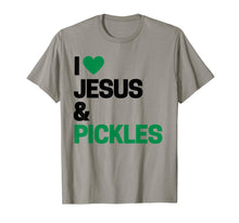 Load image into Gallery viewer, I Love Pickles Shirt I Love Jesus & Pickles T-Shirt