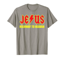 Load image into Gallery viewer, Jesus Highway To Heaven T Shirt -Superhero Jesus Christian T