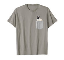 Load image into Gallery viewer, Cat in Your Pocket Siamese cat t shirt shirt