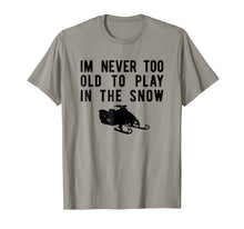 Load image into Gallery viewer, Snowmobile T-Shirt, Play In Snow Snowmobiling Tee Apparel