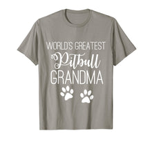 Load image into Gallery viewer, WORLD'S GREATEST PITBULL GRANDMA LOVE MY DOG PAW T-SHIRT
