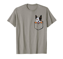 Load image into Gallery viewer, Adorable Little Australian Cattle Dog In The Pocket T-shirt