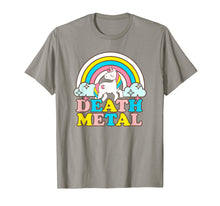 Load image into Gallery viewer, Death Metal Funny Rainbow Unicorn Novelty T-Shirt