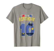 Load image into Gallery viewer, 10th Birthday 10 Year Old Police Officer Uniform T-shirt