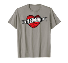 Load image into Gallery viewer, Hand-Drawn Mom Heart Tattoo T-Shirt Mother's Day Tee
