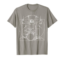 Load image into Gallery viewer, Drums T-Shirt Davinci Drummer Drumsticks Drumset Gift Tee