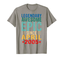 Load image into Gallery viewer, Legendary Awesome Epic Since April 2005 14 Years Old T Shirt