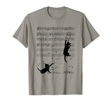 Load image into Gallery viewer, 2h NOTE MUSIC T-shirt black cat