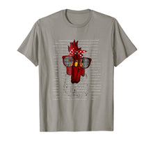 Load image into Gallery viewer, chicken wears glasses and red tie T-shirt