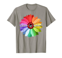 Load image into Gallery viewer, Love is love t-shirt love daisy lgbt rainbow shirt, gay