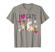 Load image into Gallery viewer, I Love Cats Shirt | Cat lover - I love Kittens T-shirt Gift