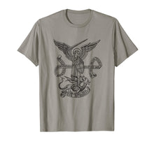 Load image into Gallery viewer, Saint St Michael Catholic Archangel Angel T-Shirt