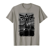 Load image into Gallery viewer, Nintendo Zelda Link Battle Ready Greyscaled Graphic T-Shirt