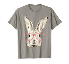 Load image into Gallery viewer, Cute Bunny Rabbit Pink Glasses Funny Hipster Easter Tshirt