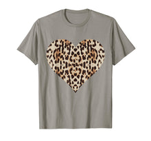 Load image into Gallery viewer, Cool Cheetah Leopard Heart t-shirt Animal Print Love Symbol