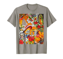 Load image into Gallery viewer, Dia De Los Muertos Llama Alpaca Shirt Sugar Skull Funny Gift