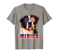 Load image into Gallery viewer, Merica Dog Saint Bernard Sunglasses Tshirt