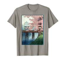 Load image into Gallery viewer, Japanese Cherry Blossom tshirt Japanese Woodblock Art tee