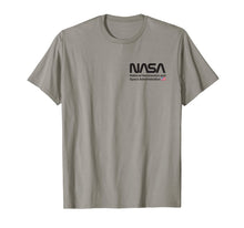 Load image into Gallery viewer, NASA Shirt, Worm Logo Insignia Symbol USA US Flag Graphic T-Shirt