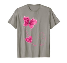 Load image into Gallery viewer, Faith Hope Love Breast Cancer Butterfly Flower Pink Ribbon T-Shirt