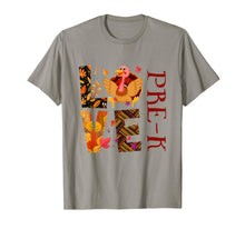 Load image into Gallery viewer, LOVE PRE-K Funny Turkey Teacher Thanksgiving day T-Shirt