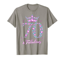 Load image into Gallery viewer, 70 years old & Fabulous Funny Womens 70th Birthday Gifts T-Shirt-354860