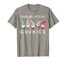 Load image into Gallery viewer, Santa Gardening Gnome Christmas Tee Hanging With My Gnomies T-Shirt