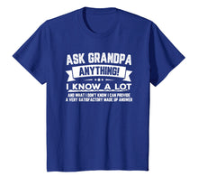 Load image into Gallery viewer, Ask Grandpa Anything Funny Father's Day T-Shirt Gift 60th